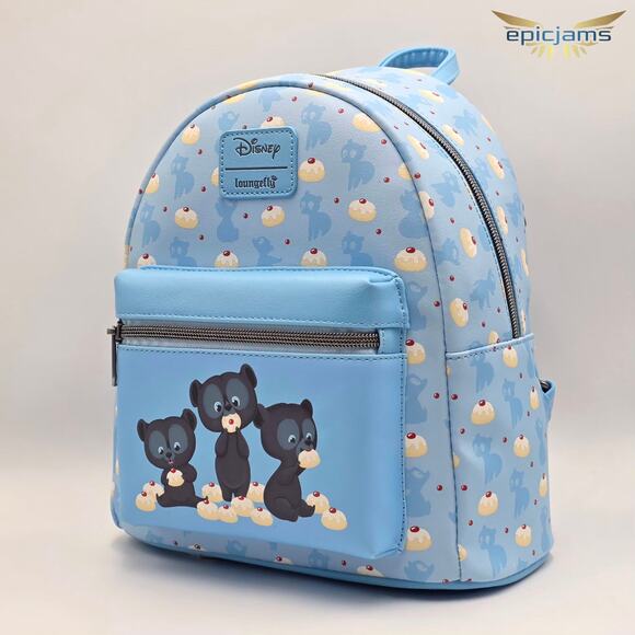 Loungefly Disney Pixar Brave Bear Brothers Blue Mini Backpack Bag New main image 5